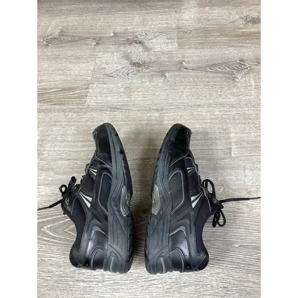 Vionic 23Walk Sneakers Womens 9 Wide Black Walking Shoes Lace Up Low Top